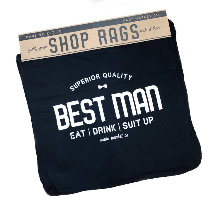Made Market Co. - Wholesale Tea Towel - Shop Rag Set Best Man Wedding