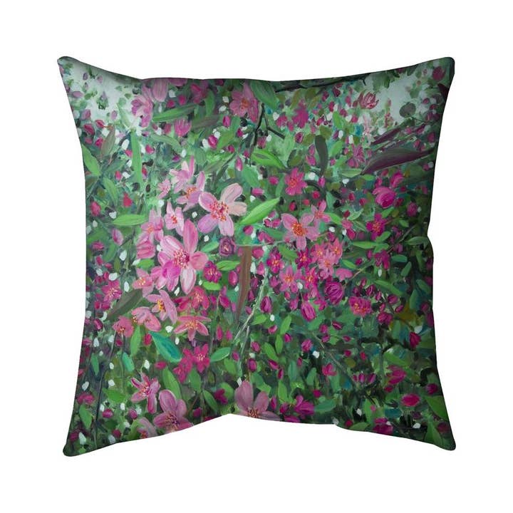 Cherry Tree Blooming Pillow | Floral Botanical Home Decor for wholesale by BEGIN HOME DECOR