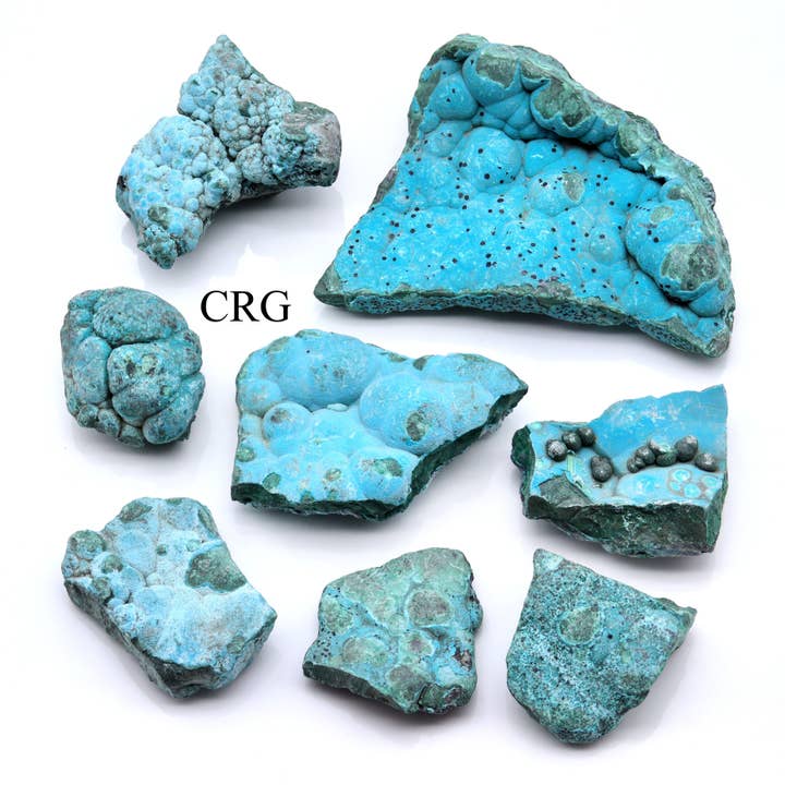 1 Kilo of Chrysocolla on Malachite Free Forms for wholesale by Crystal River Gems LLC