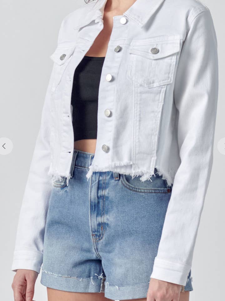 VESTE COURTE BLANCHE EM12003 pour la vente par ETIENNE MARCEL