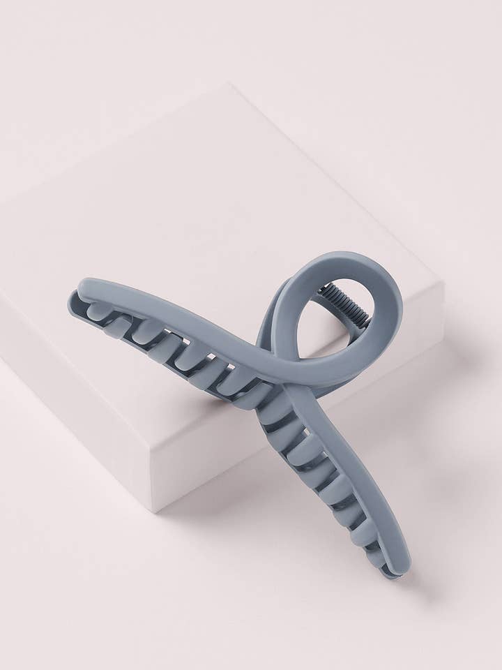 French Twist Claw Clip - Slate for wholesale by The Hair Edit