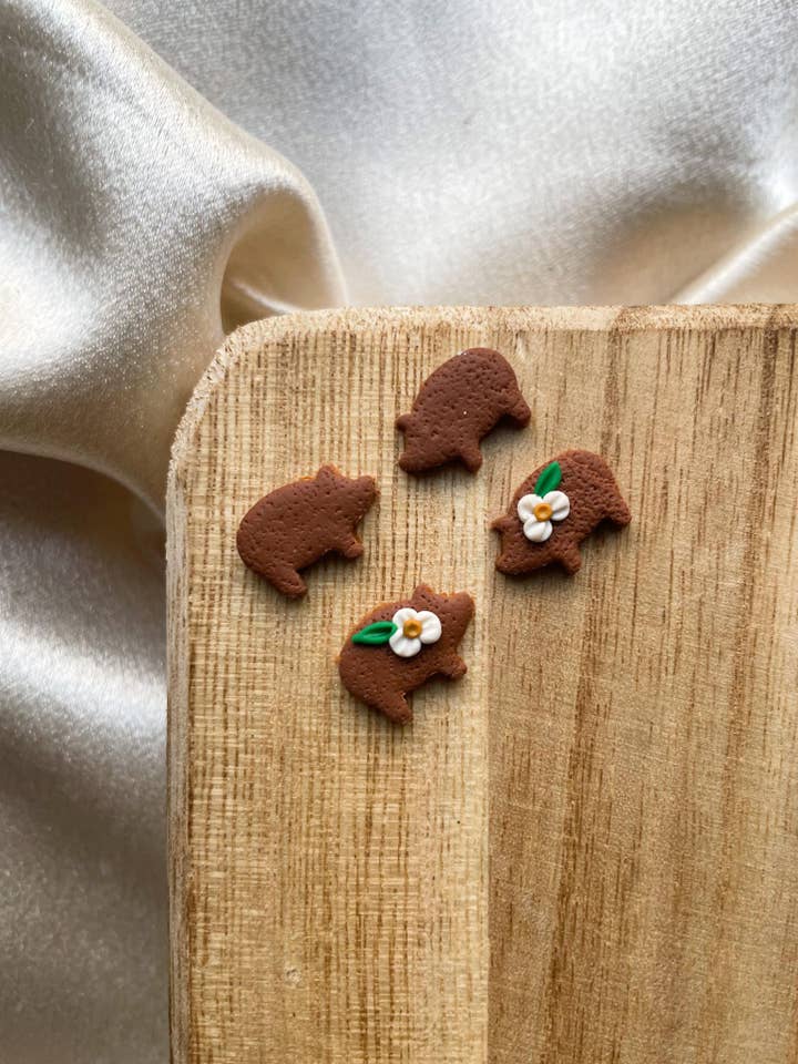 Puerquito Studs- Polymer Clay Studs for wholesale by Simple by Ame LLC