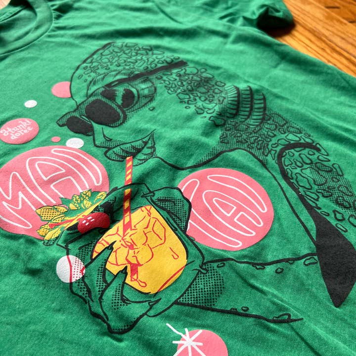 Sherbet Punch Studios - Wholesale Screen Printed T-Shirt - Unisex - Creature from the Mai Tai Lagoon shirt0