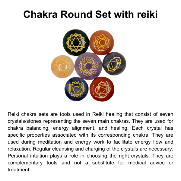 Soothing Crystals - Wholesale Spiritual Stone/Crystal -  Round Stones Set | 7 Chakra Reiki | Chakra Crystals Set9