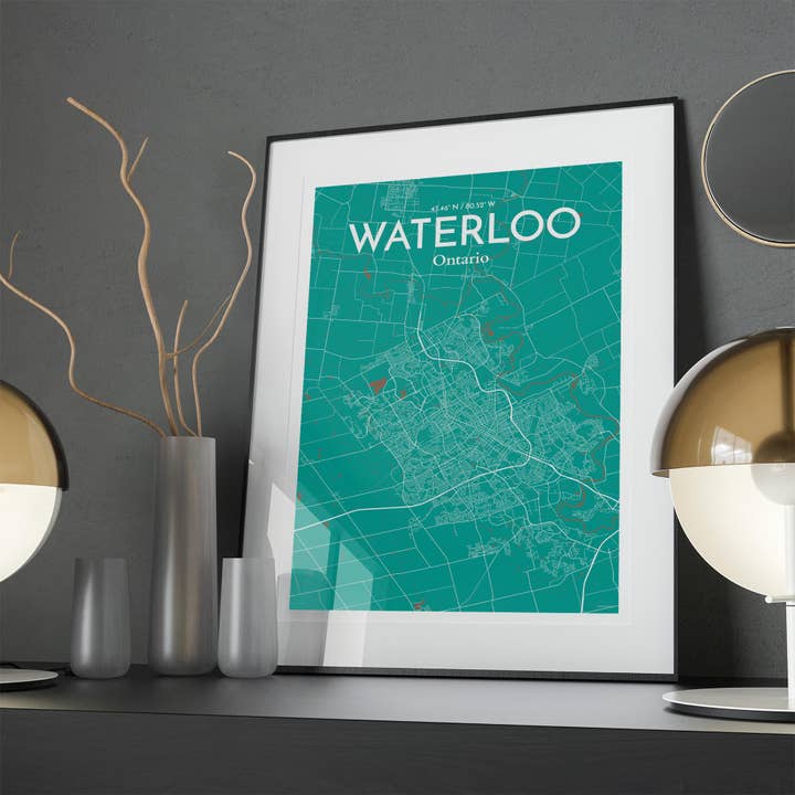 OurPoster.com - Wholesale Poster - Waterloo City Map Poster62