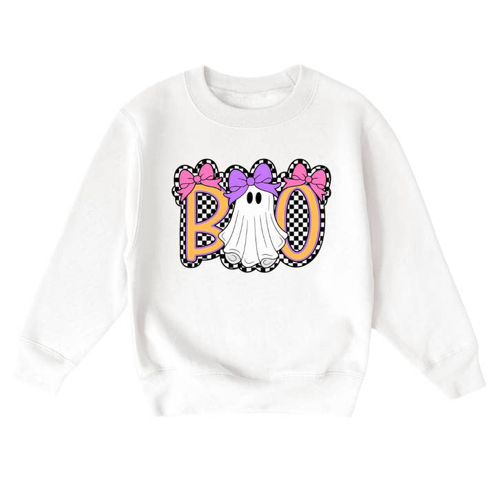 Boo Jugend Halloween Sweatshirt für den Großhandel von Mama and Littles Apparel