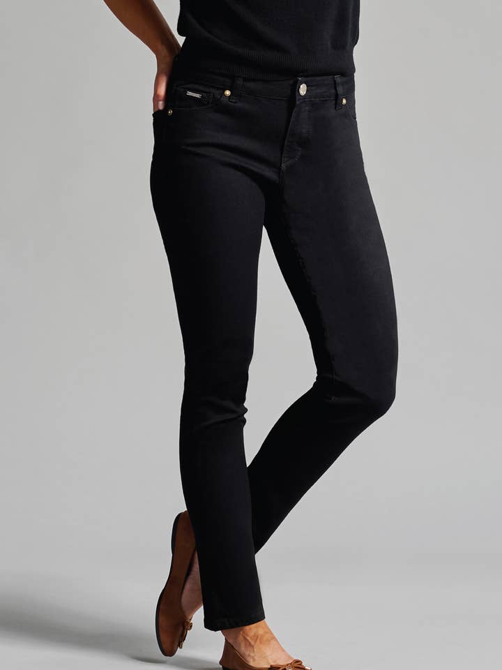 Jennifer Skinny Granite Black for wholesale by Beija-Flor Jeans