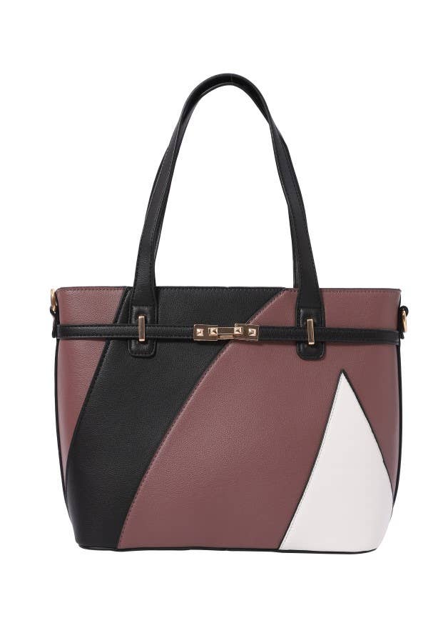 Nima Accessories Inc - Wholesale Tote Bag - Women's - Ladies Faux Leather Multi Color Fashion Tote Handbag1