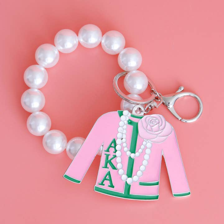 Rosafarbener Sorority-Schlüsselanhänger für den Großhandel von PinktownUSA