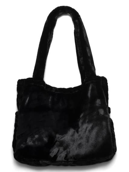 Omay Classic Bag Black Faux Fur for wholesale by Omay Bags