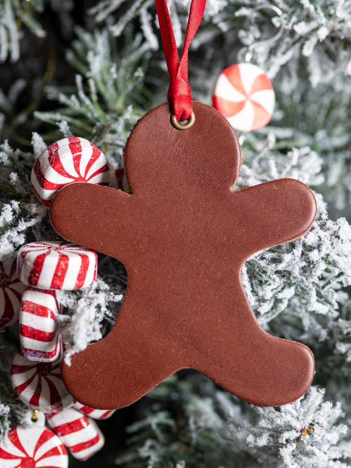 The Gingerbread Man | Læder Ornament for engroshandel hos Leather Ornaments