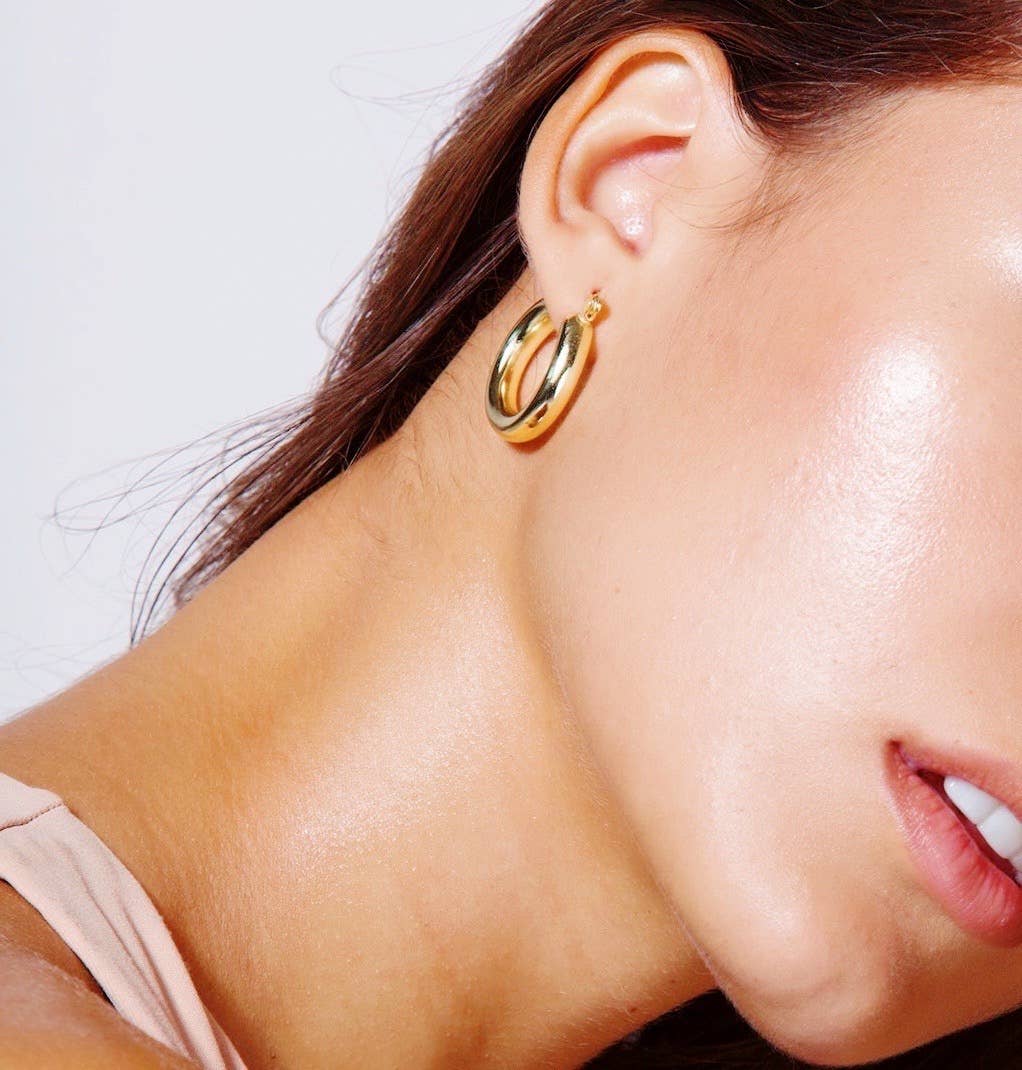 KIKICHIC - Wholesale Hoop Earrings - Medium Thick Hoops Earrings 25mm7