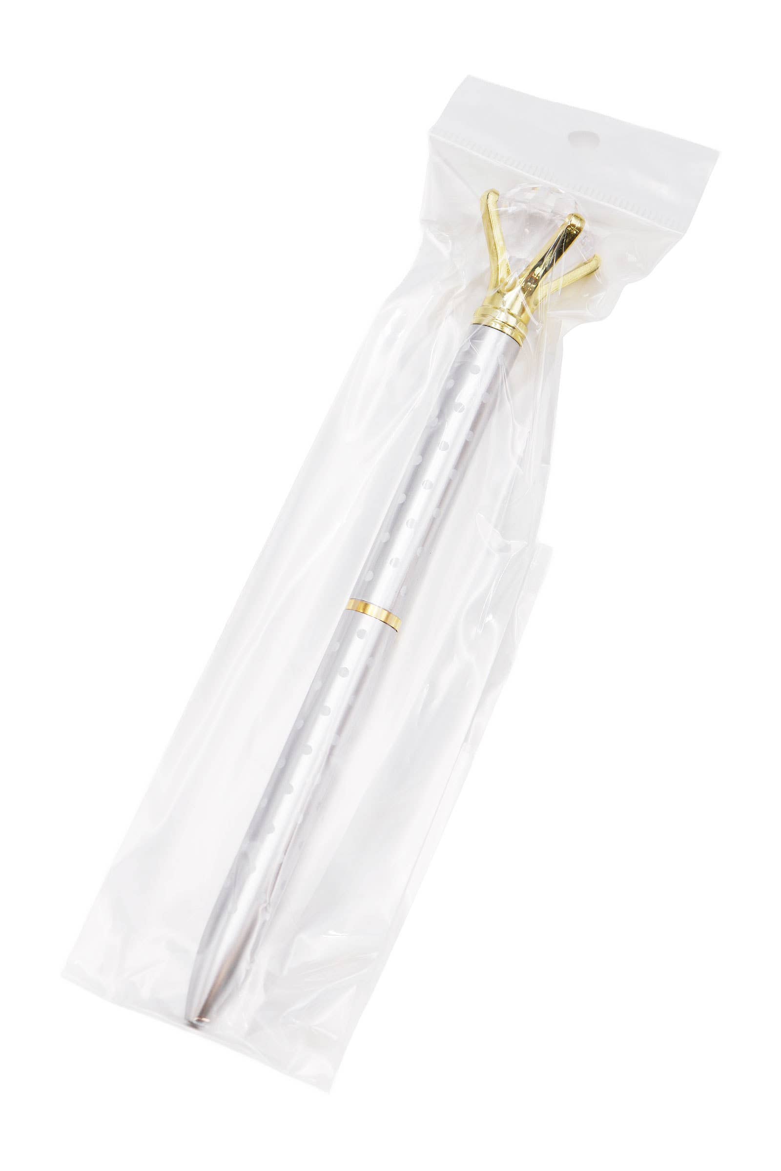 ASSORTED Bling Diamond Metallic Polka Dot Pen - 12 Pcs for wholesale on Faire5