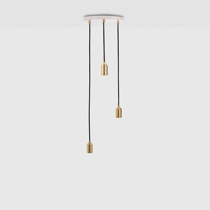 Triple Pendant in Brass for wholesale by Tala