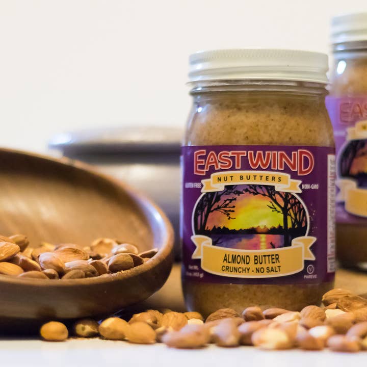 East Wind Nut Butters - Wholesale Nut Butter - Almond Butter, Smooth , 16 oz.