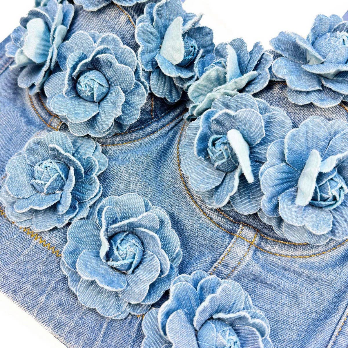 ACCITY - Wholesale Corset - Women's - HAND-BEADED FLORAL HERRINGBONE CORSET_CWMM41433