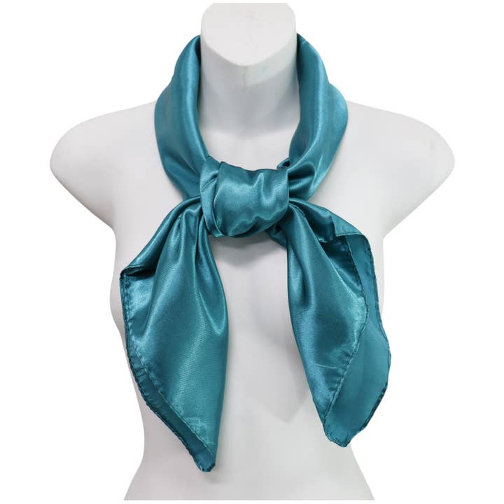 TAPA fashion - Wholesale Scarf – Women's - Satin Scarf Plain ST327B (12PC)21