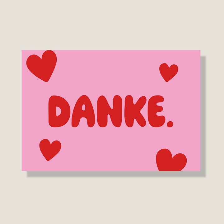 Postkarte 'Danke' für den Großhandel von LIFEOFLONE