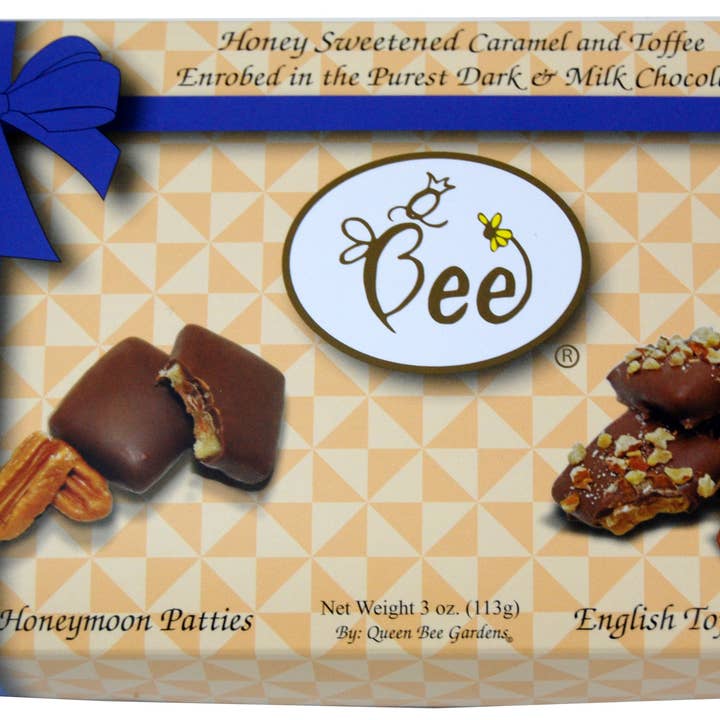 Toffee Bites/Patties Box for wholesale by Queen Bee Gardens