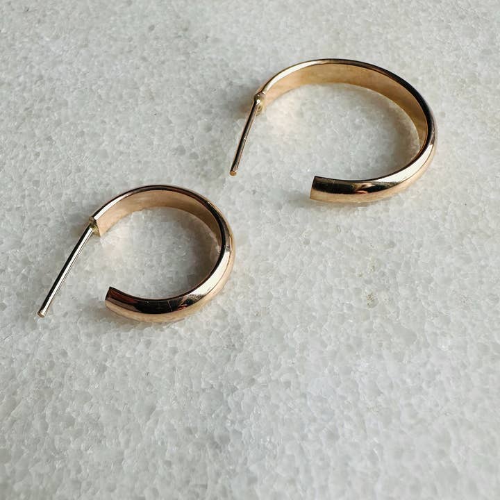 Notions of Lovely - Wholesale Hoop Earrings - Classic 90's Hoops - 14k Gold Fill