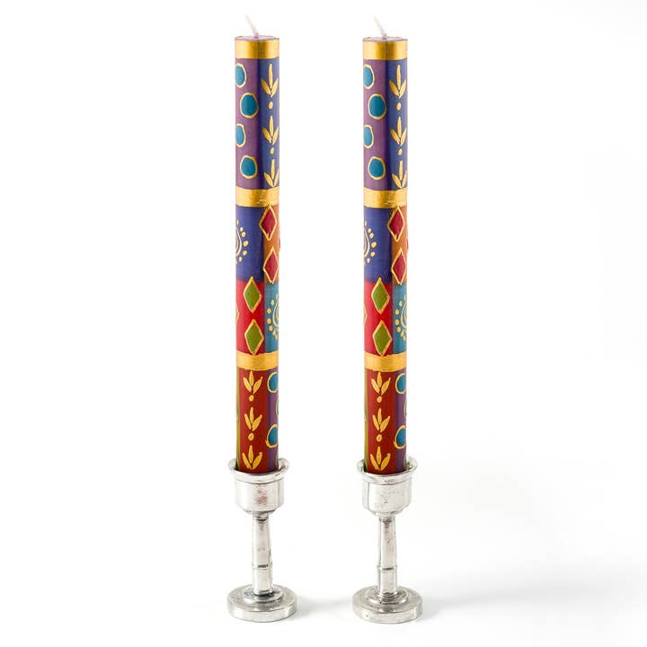 Thumbprint Artifacts - Wholesale Tapered Candle/Candlestick - African Mineral Candle