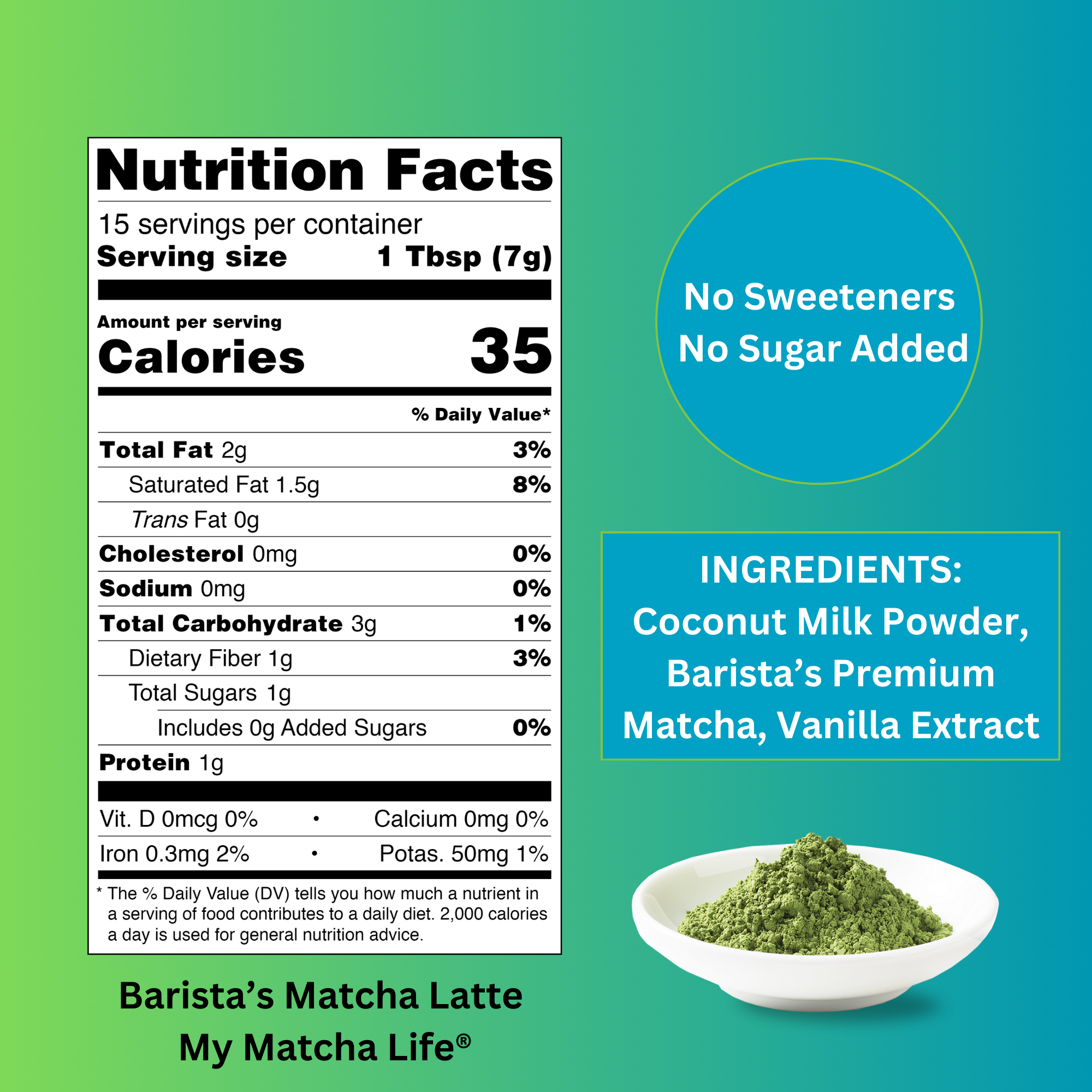 My Matcha Life Products Inc. - Wholesale Health/Detox Tea - Barista's Premium Matcha Latte - Vanilla3