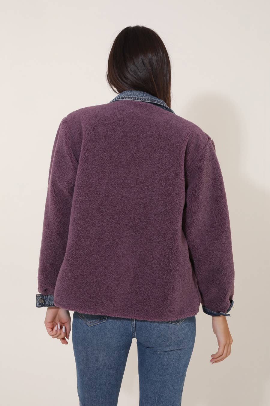 Attrait Paris – wholesale Päls/fuskpäls - Dam – Jeanrock med kort päls i bi-material7