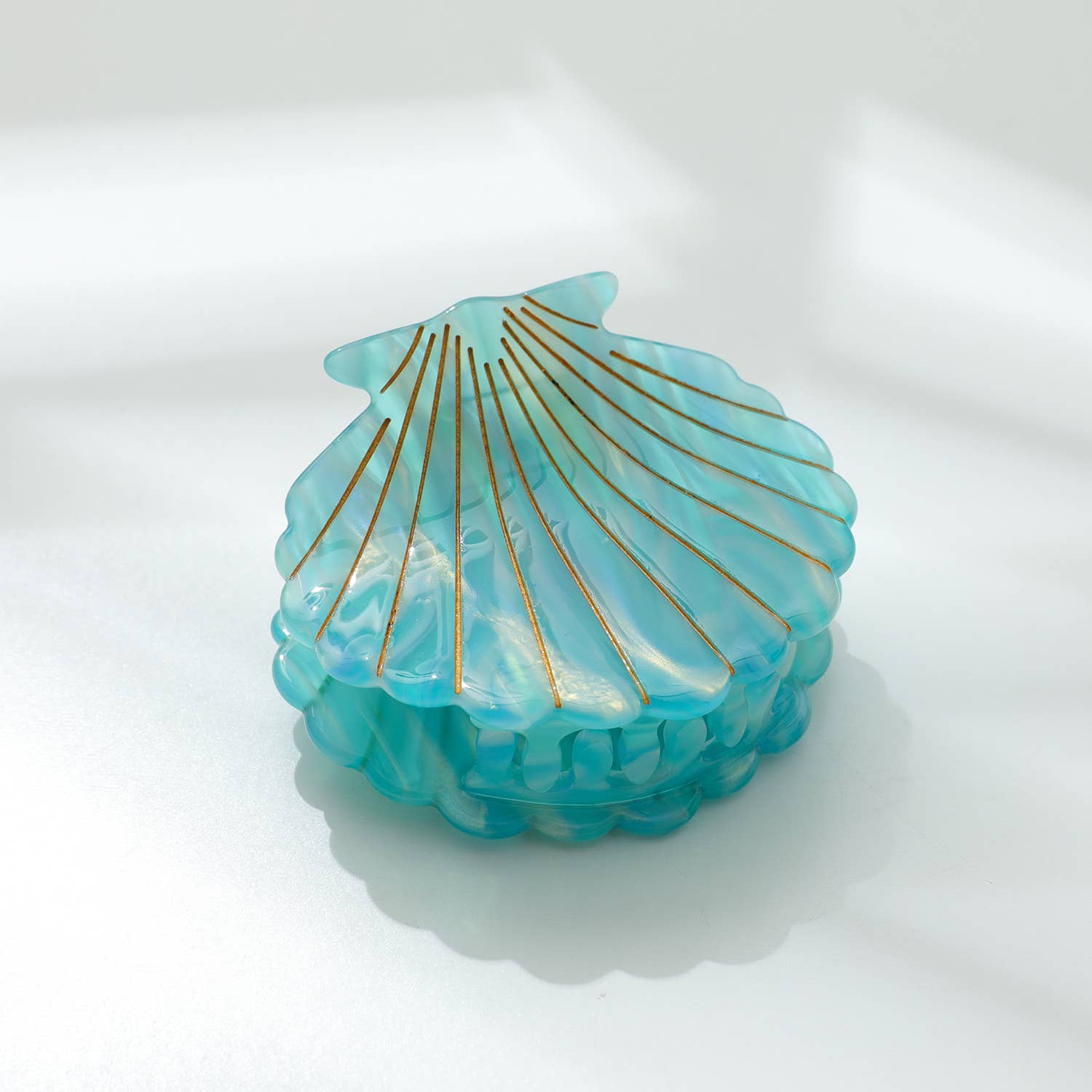 Adorro - Wholesale Hair Clip - Women's - Oceane Seashell Claw Clip - Medium8