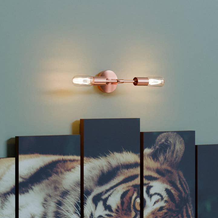 Ledsone - Vente Appliques - Applique Murale Moderne Minimaliste à 2 Lumières pour Salle de Bain~559315