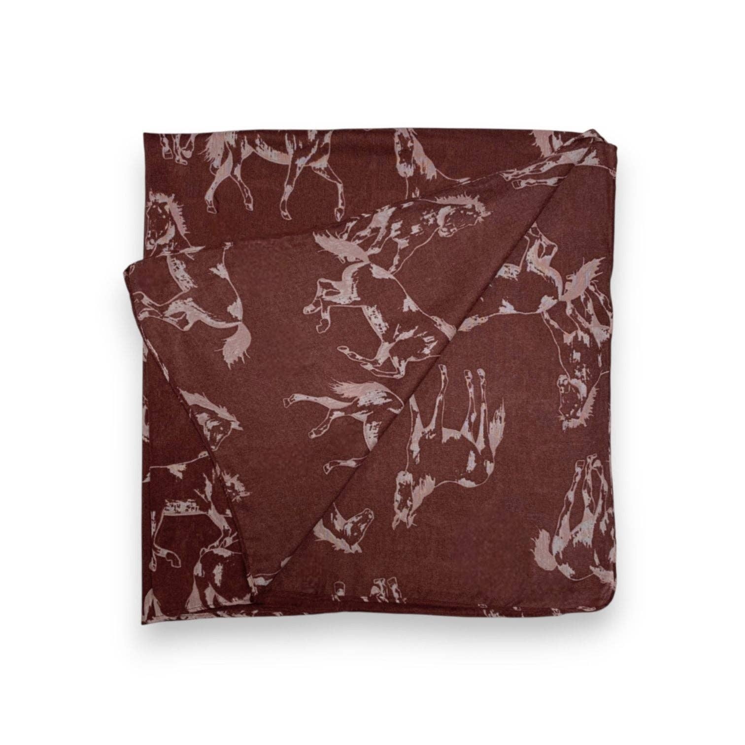 Lili Scarves (US Duty Free) - Wholesale Scarf - Women's - Horse Print Cotton Blend Scarf5