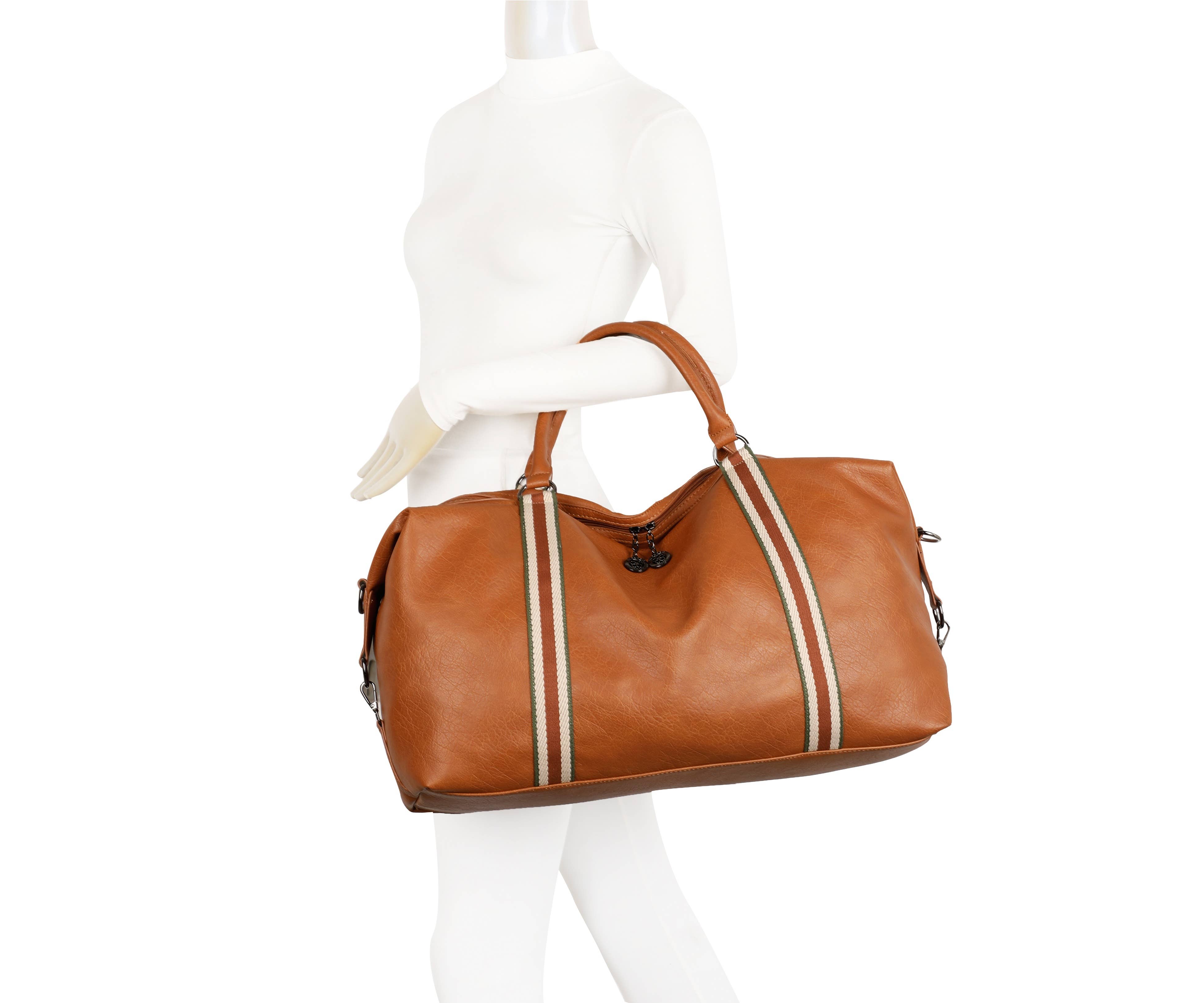 Superbia - Wholesale Weekender Bag - Women's - Superbia Medium Soft Hold All Weekend Bag  Canvas Long Strap4