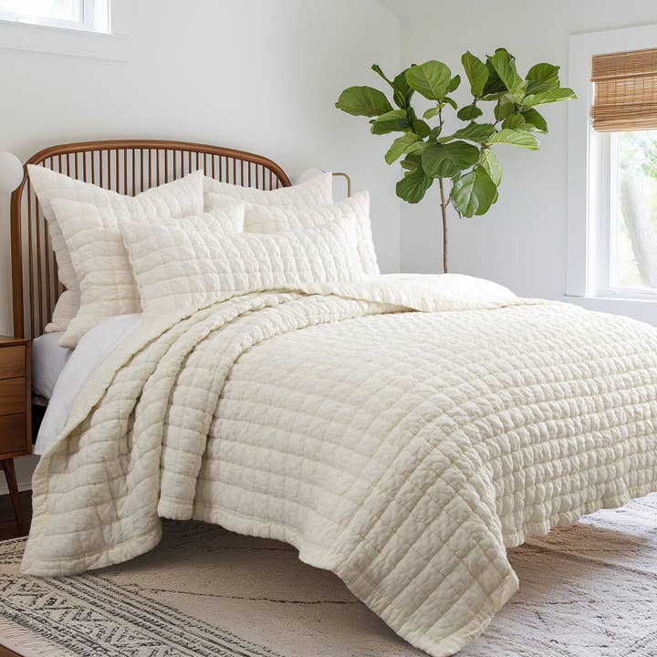 Whisper Cream Quilt Set for wholesale by Levtex Home