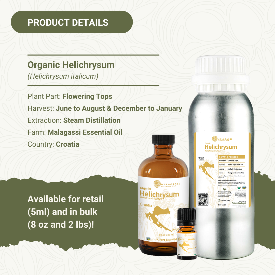 Nature Packaged – wholesale Essential oil – Organic Helichrysum Essential Oils- 100% Pure - Farm-Direct 3