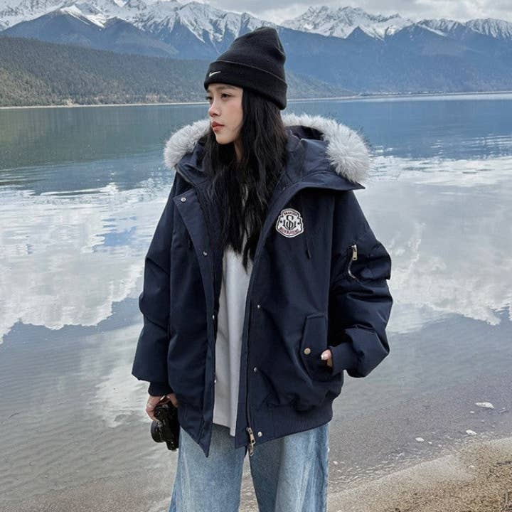 MoodGold - Wholesale Jacket – Women's - Fur Collar Cotton Workwear Jacket7