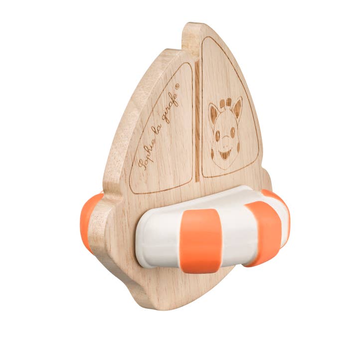 Sophie la Girafe by Calisson Toys. - Wholesale Bath Toy - Baby - So Pure Rubberwood Boat NEW 20214