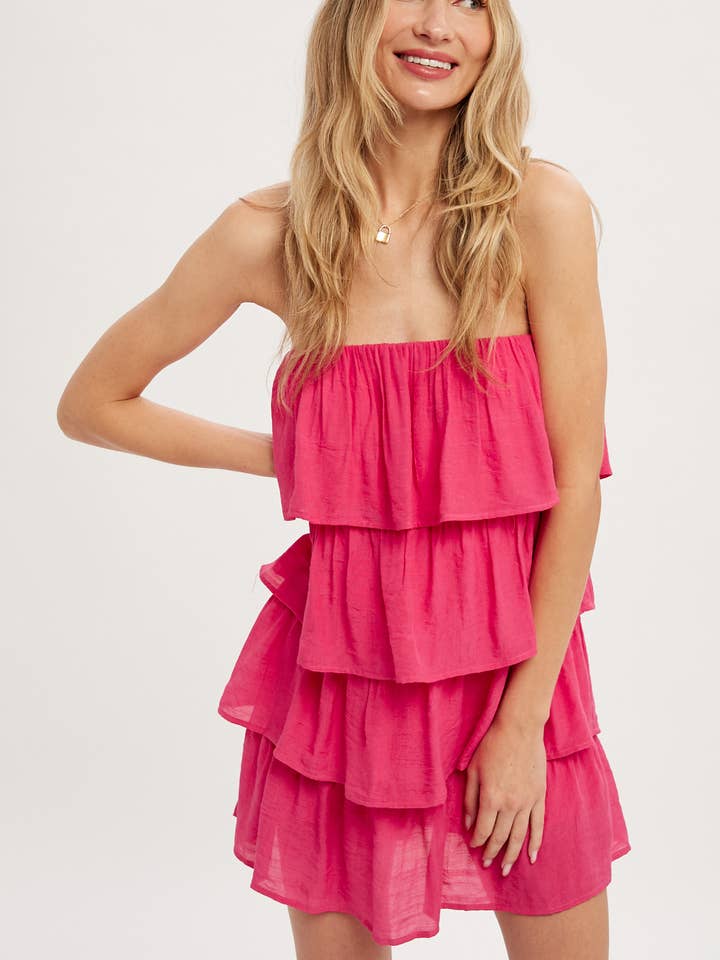 RUFFLE TIERED ROMPER for wholesale by Bluivy