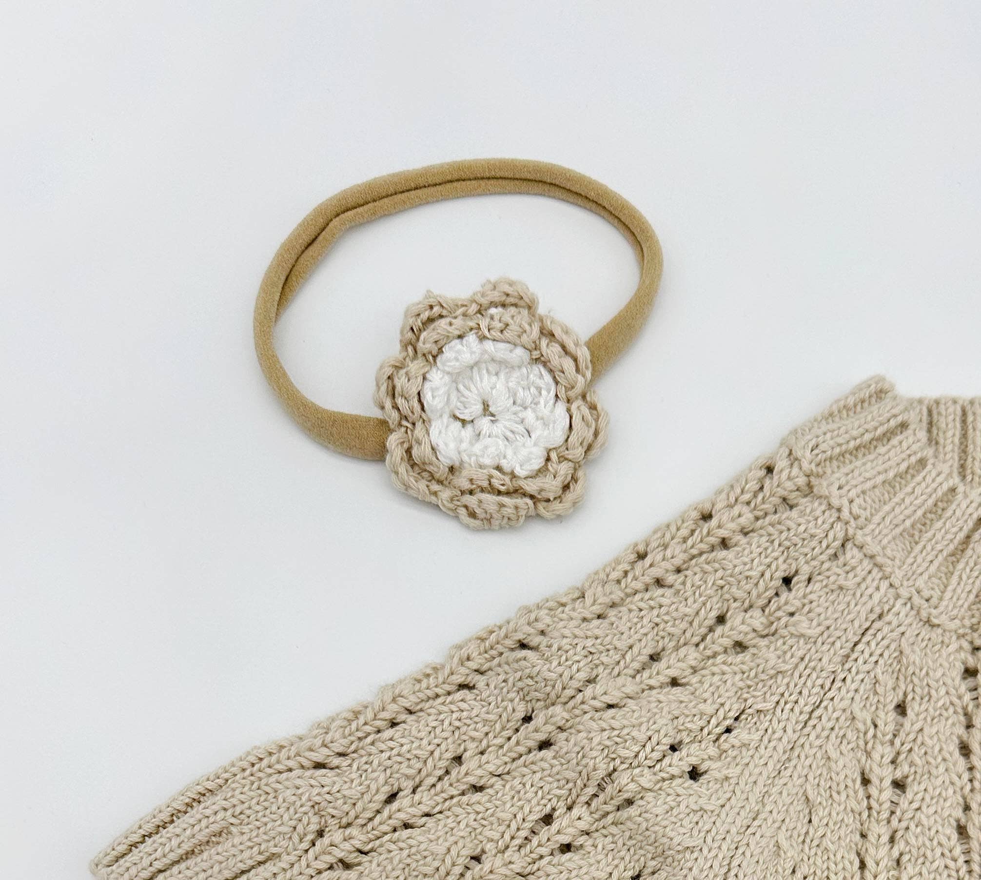 OLIVE & CRADLE - Wholesale Fashion Headband - Baby - Crochet Flower Headband6