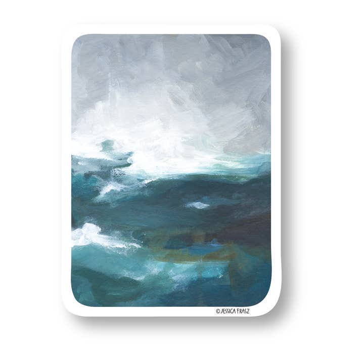 Ocean Coastal Sticker for wholesale by Jessica Frasz Studio