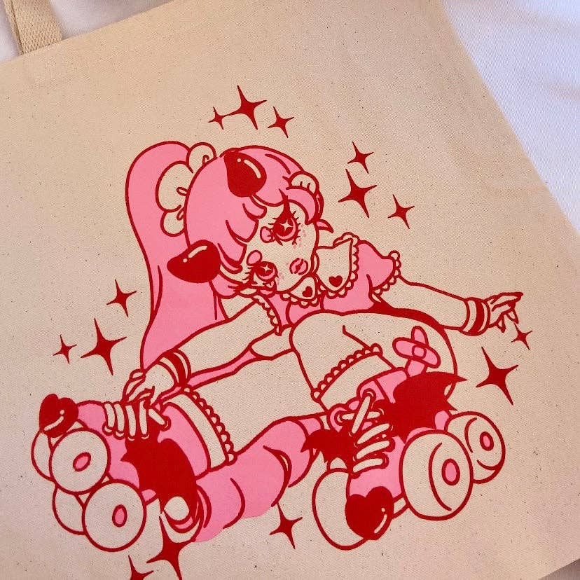 Mestiza Makes - Wholesale Tote Bag - Women's - Lovecore Skating Succubus Tote Bag3