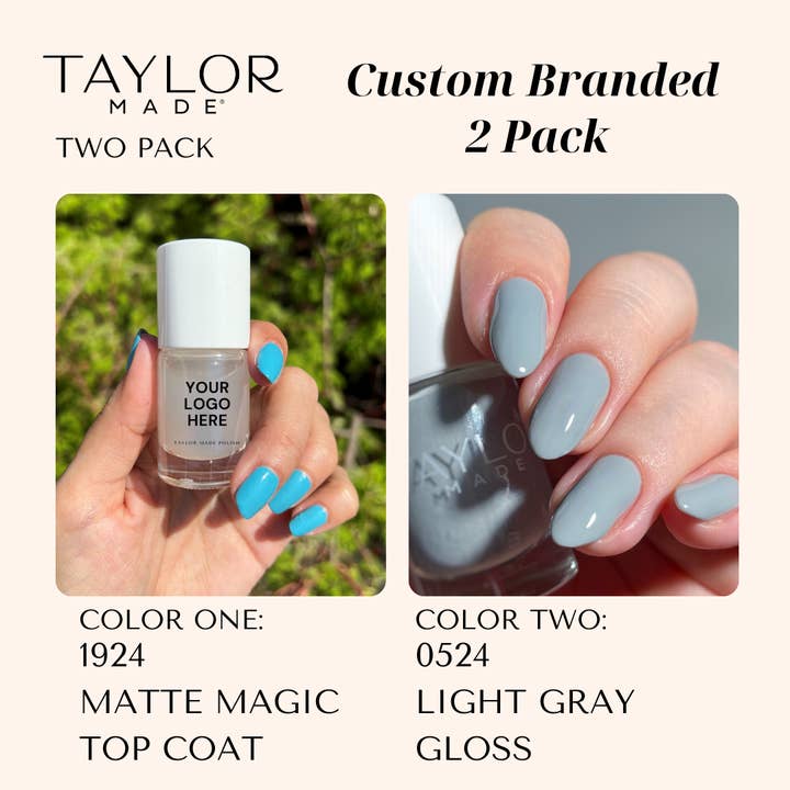 Taylor Made Polish - Vendita all'ingrosso Smalto per unghie - Smalto per unghie personalizzato: confezione da 2 a lunga tenuta + vegano + non tossico85