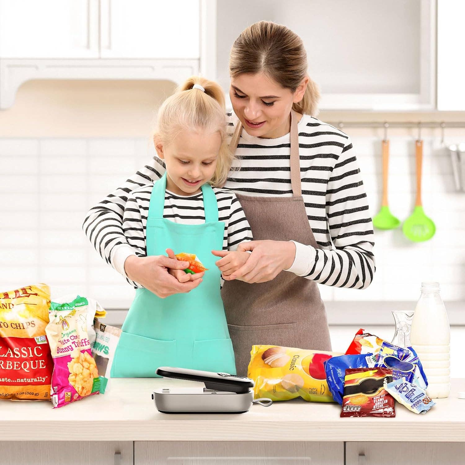 VIGOR - Vente Ustensile/gadget de cuisine - Scelleuse thermique et coupeur avec cordon, sac à puce portable à main4