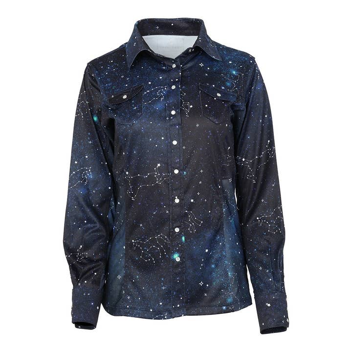 Dapplebay Midnight Constellation Western Top for wholesale by Dapplebay