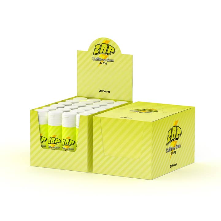 Zap Brands Inc. - Wholesale Chewing Gum - Zap Caffeine Gum 24 Pack