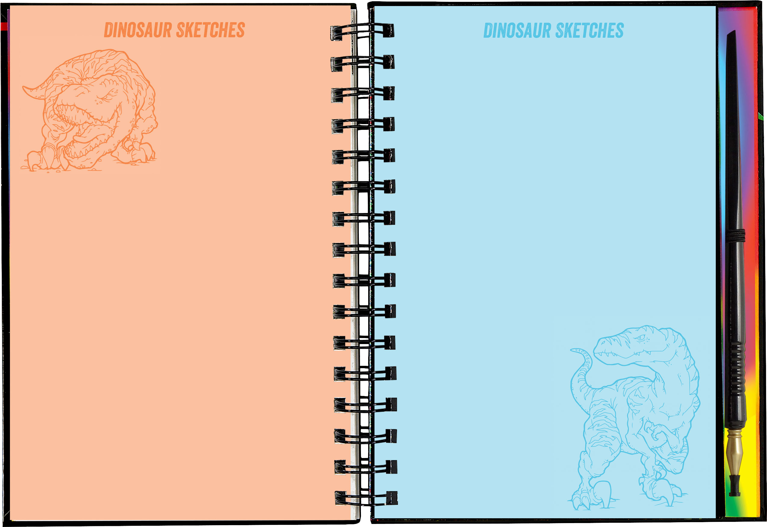 Peter Pauper Press - Wholesale Sketchbook/Sketchpad - Extreme! Dinosaurs Scratch and Sketch6