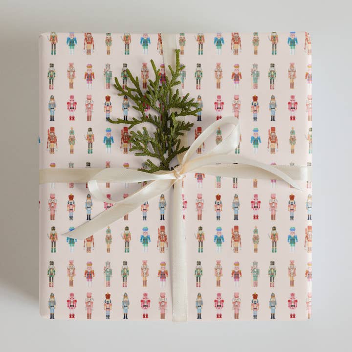 Nutcracker Pink Wrapping Paper Gift Wrap Roll for wholesale by Tejas mercantile