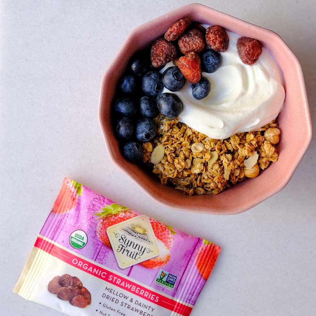 Sunny Fruit - Wholesale Dried/Dehydrated Fruit - Organic Dried Strawberries - No Refined Sugar, School Snack2