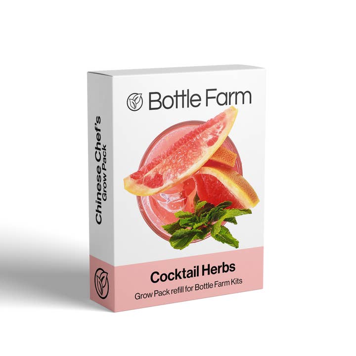Cocktail Herb Grow Pack Indoor Gin & Mixology Seeds Kit Gift for wholesale by Shroot: Kabloom Seedboms