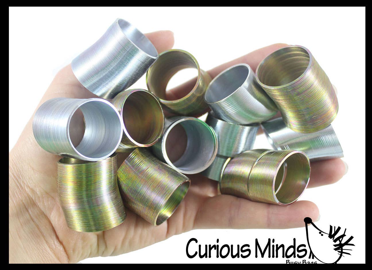 Curious Minds Toys - Wholesale Fidgetspeelgoed - Kinderen - 1 klein metalen springspeeltje - Sensory Fidget Toy4