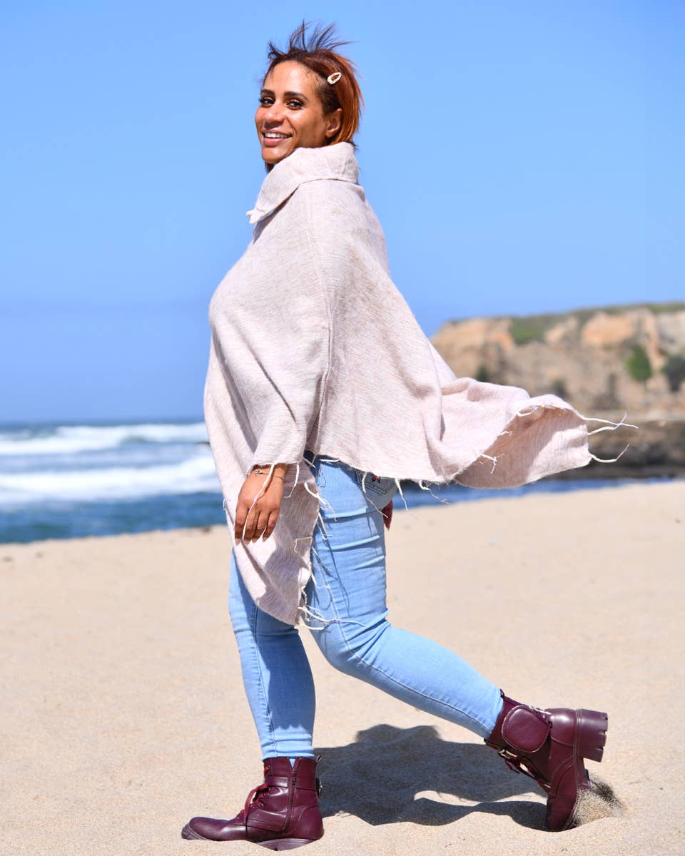 Zig Zag Asian Collection - Wholesale Poncho - Women's - Brushed Woven Poncho 67