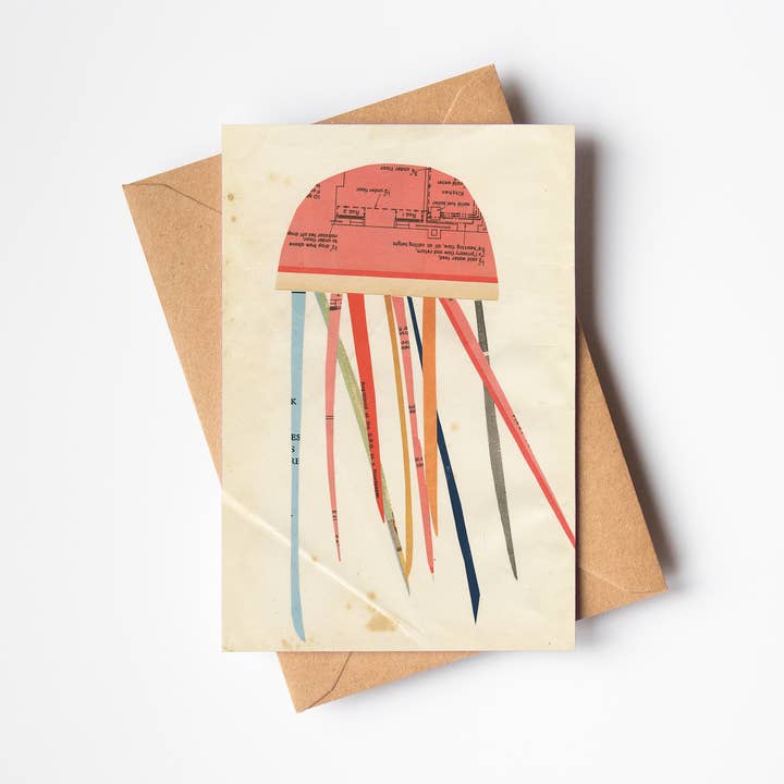 Carte de vœux méduse pour la vente par Cassia Beck